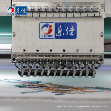 Lejia 24 heads high speed sewing computerized bordadora cheap computer embroidery machine